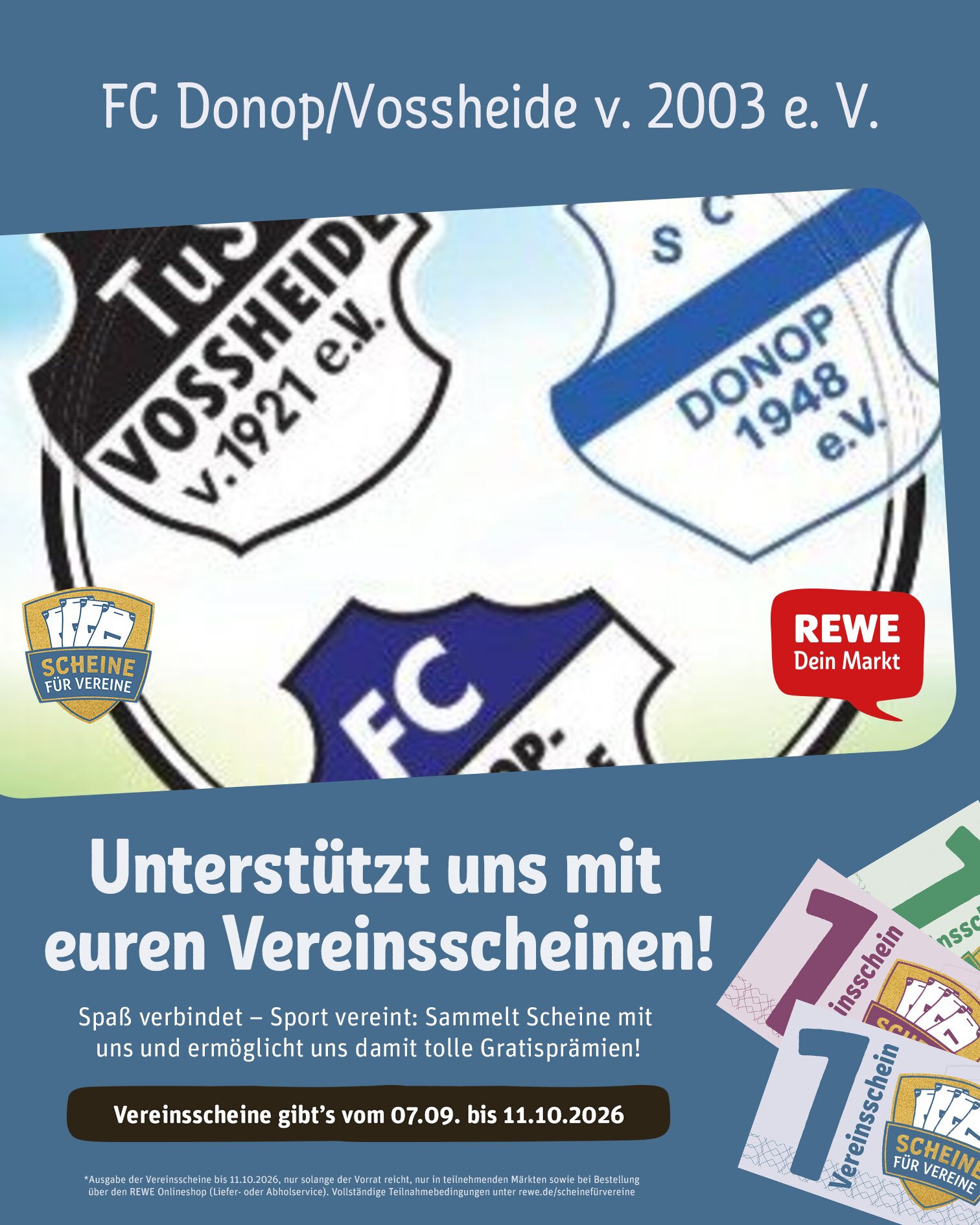 Scheine für vereine